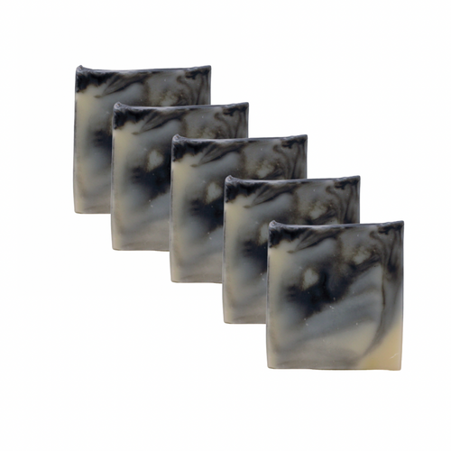 5-Bar Activated Charcoal Tallow Soap Bundle