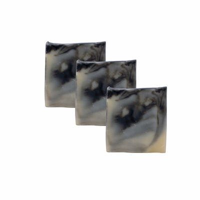 3-Bar Activated Charcoal Tallow Soap Bundle
