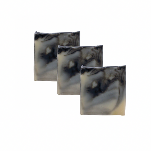 3-Bar Activated Charcoal Tallow Soap Bundle