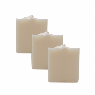 3-Bar Raw Unscented Tallow Soap Bundle