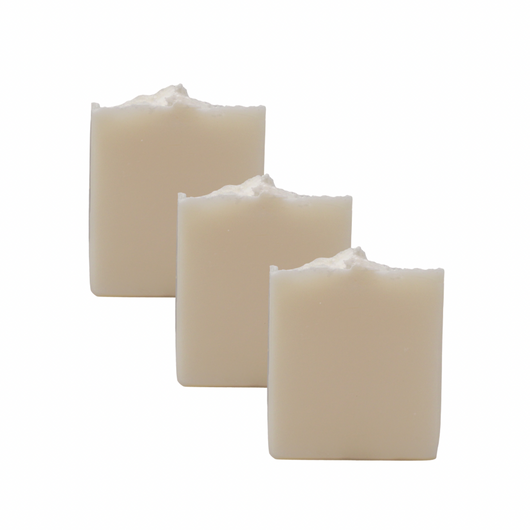 3-Bar Raw Unscented Tallow Soap Bundle