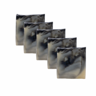 5-Bar Activated Charcoal Tallow Soap Bundle